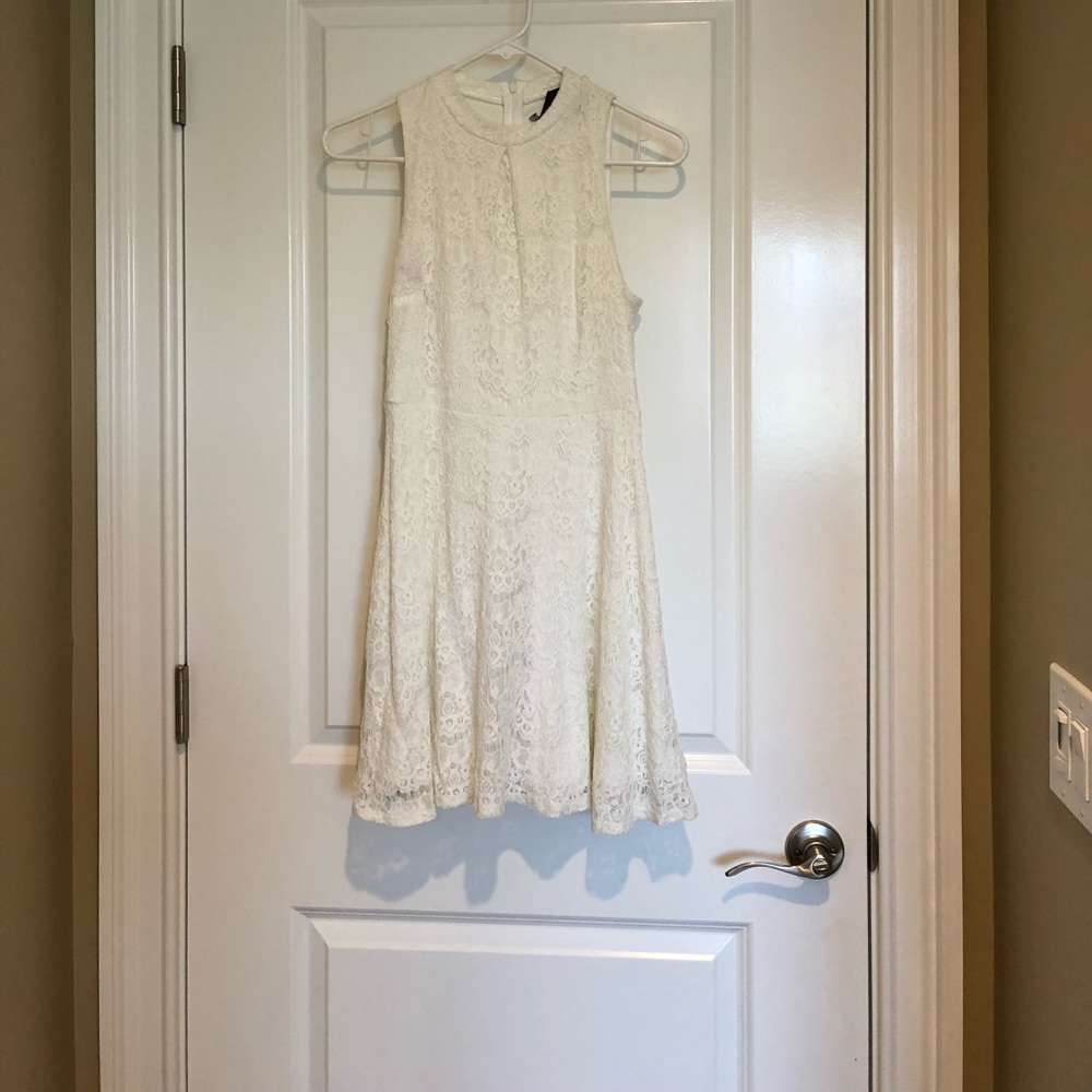 White lace dress